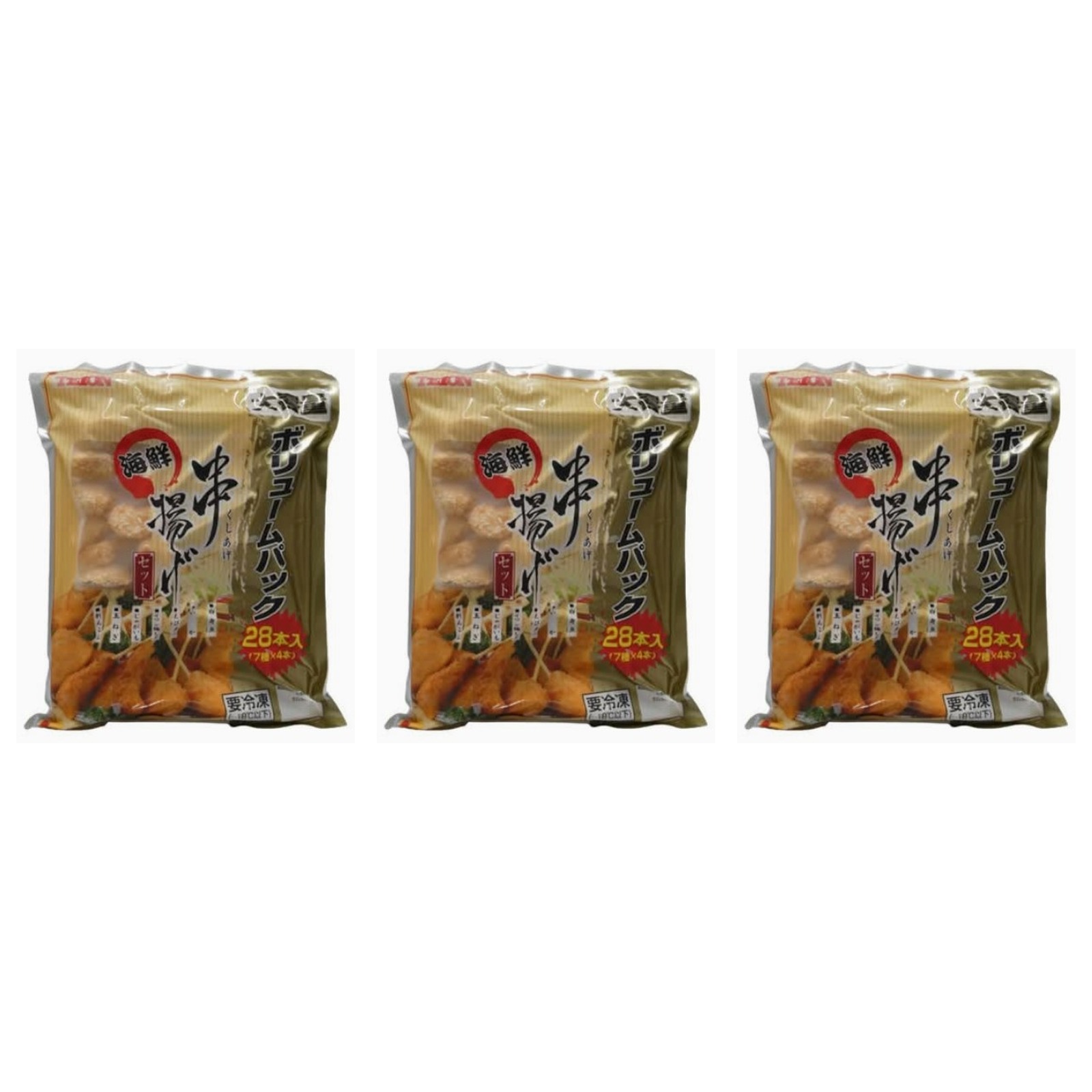 阪神低温 大容量海鮮串揚げセット 28本×3個 冷凍 揚げ物 野菜 お家居酒屋 大容量