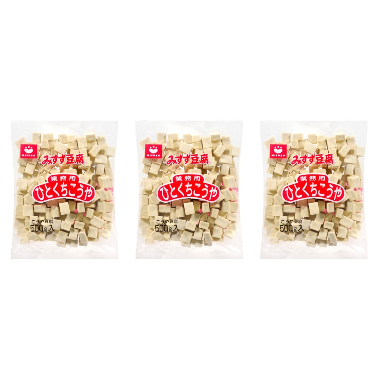 みすず豆腐 ひとくちこうや(業務用) 500g×3個 作り置き 豆腐 和食 乾物 お手軽 業務用 大容量