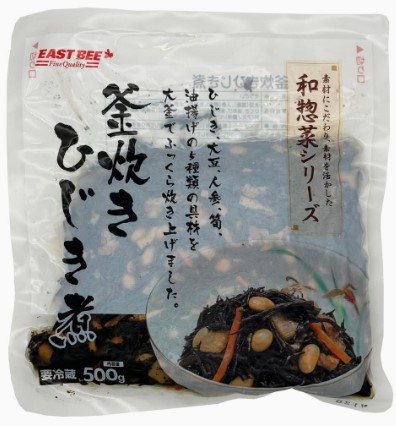 EB 釜炊きひじき煮 1袋(500g)×1個 調理品 煮物 おかず お弁当 簡単調理 お徳用 冷蔵