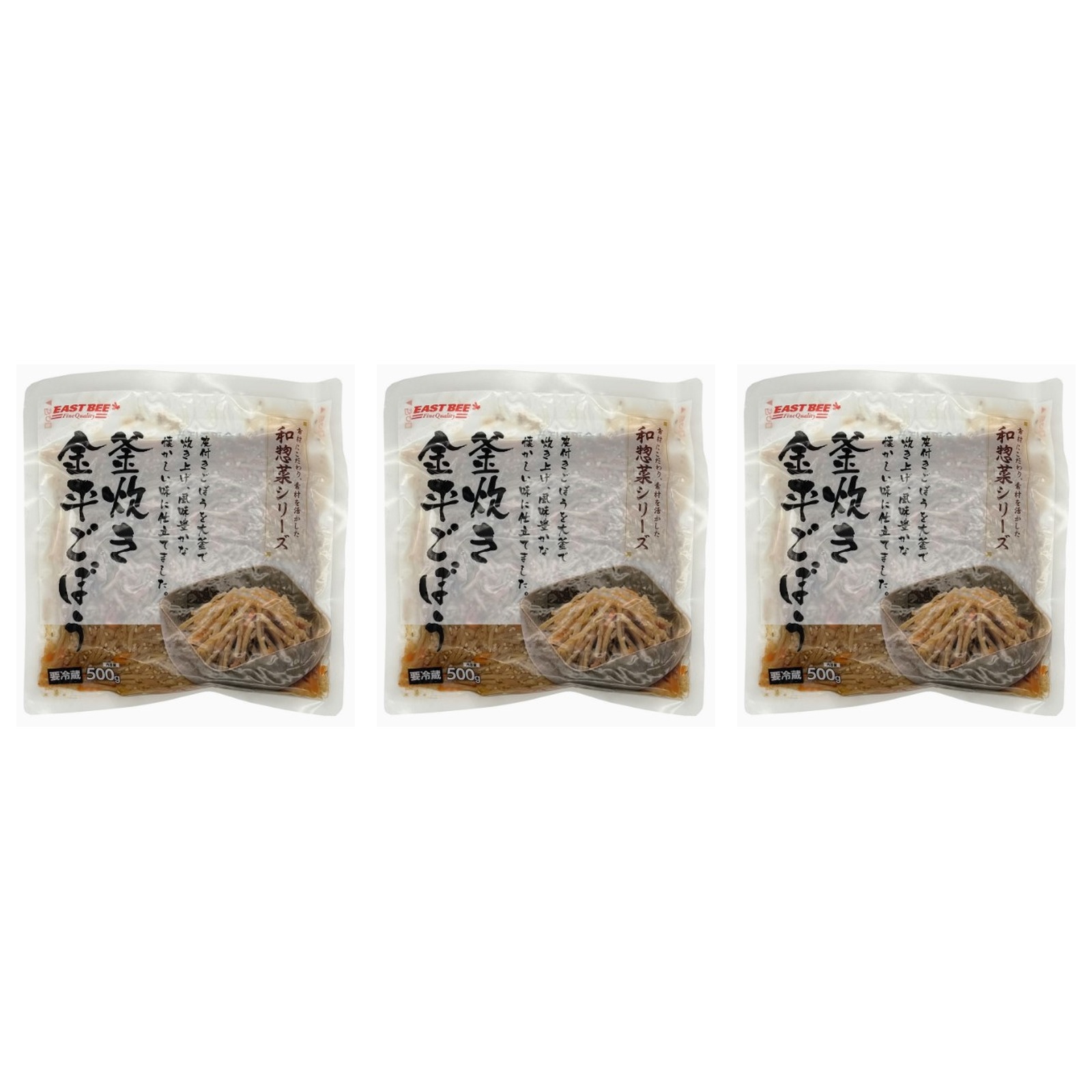 EB 釜炊き金平ごぼう 1袋(500g)×3個 調理品 煮物 おかず お弁当 簡単調理 お徳用 冷蔵