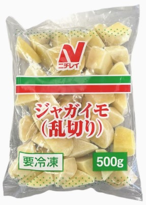 Nフーズ ジャガイモ(乱切り) 1袋(500g)×1個 揚げ物 お弁当 おかず ぽてと 大容量 冷凍