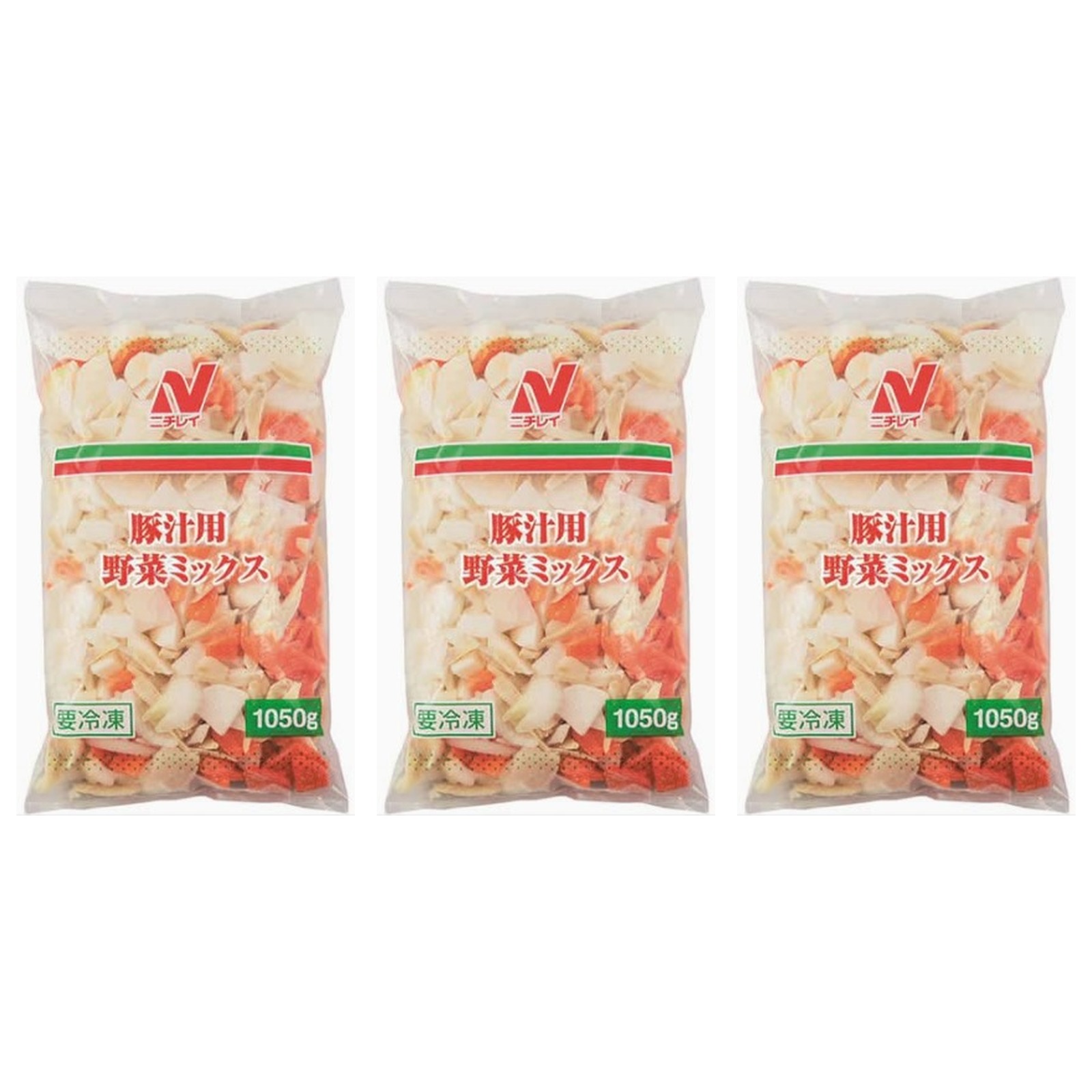 ニチレイフーズ 豚汁用 野菜ミックス (1.05kg)×3個 お弁当 おつまみ おかず 野菜 大容量 冷凍