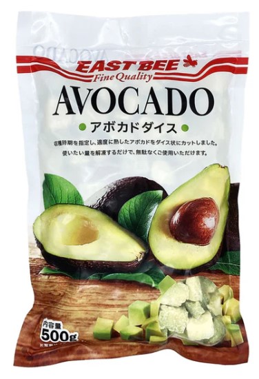 EB 冷凍アボカドダイス 1袋(500g)×1個 果物 スムージー 美容 お弁当 大容量 冷凍
