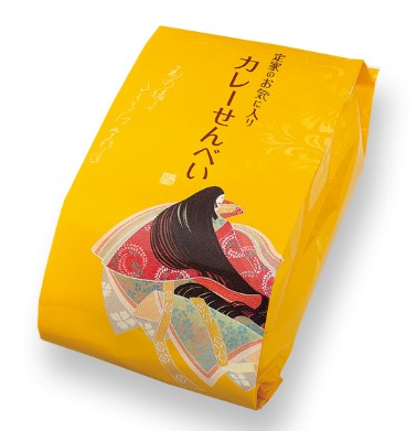 小倉山荘 定家のお気に入り カレーせんべい 1パック(116ｇ 個装紙込み・袋数の目安 約28袋)×1個 おかき せんべい 米 お菓子 手土産