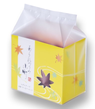 小倉山荘 あられづつみ小町 ご愛食用袋 1パック(14本（エダムチーズ・バター各7本）)×1個 おかき たまごせんべい 米 お菓子 手土産
