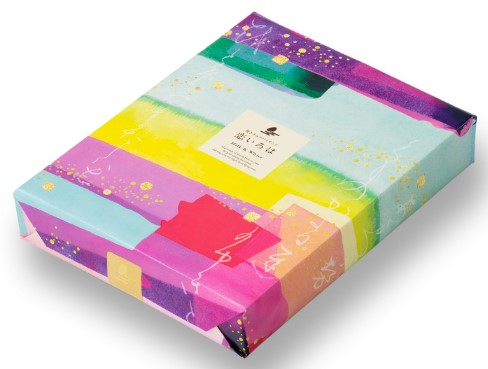 小倉山荘 恋いろは 化粧箱(大) 1箱(14個(ミルク×7個・ホワイト×7個))×1個 おかき せんべい 五穀米 お菓子 手土産