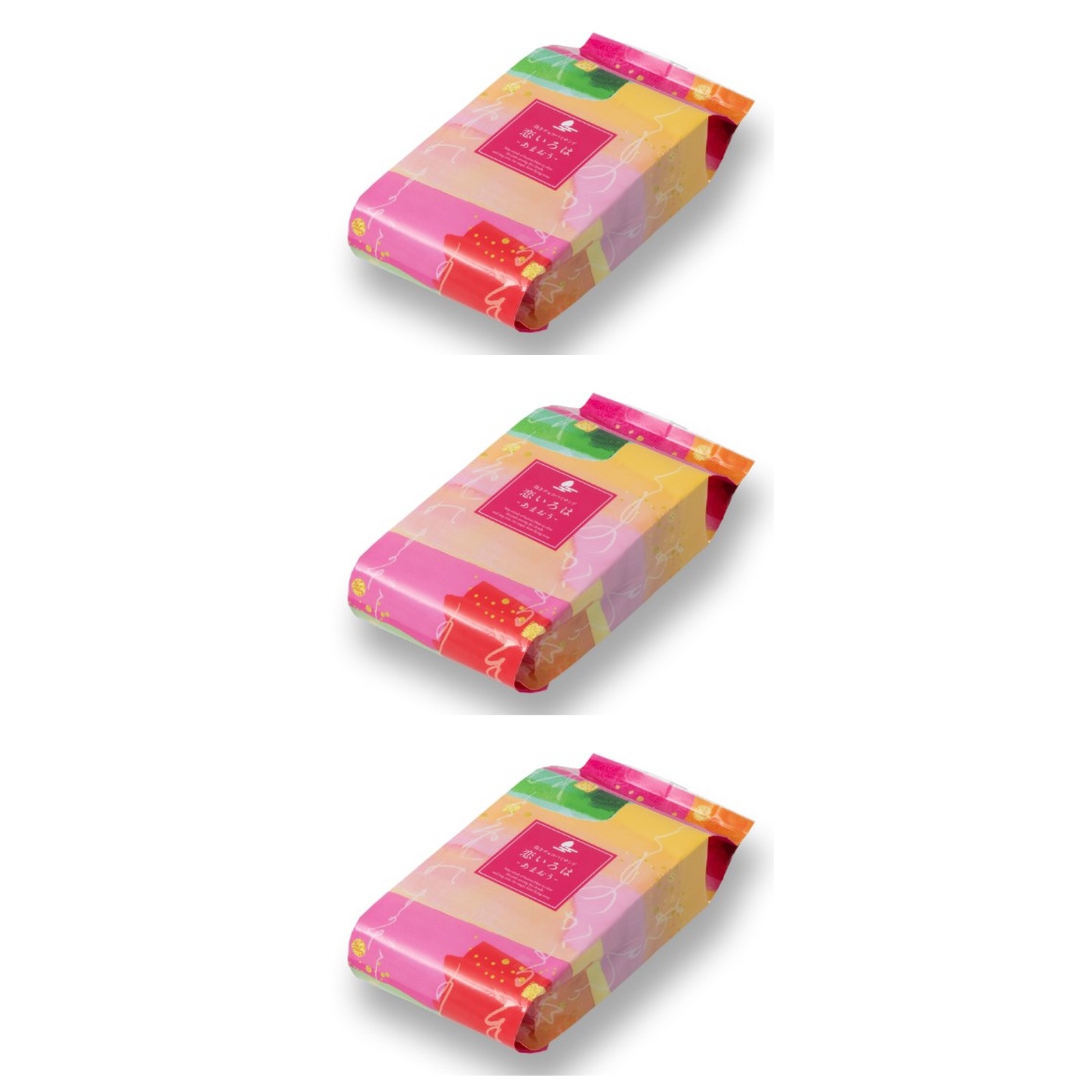 小倉山荘 恋いろは (あまおう) ご愛食用袋 1パック(5袋入り)×3個 おかき せんべい 五穀米 お菓子 手土産