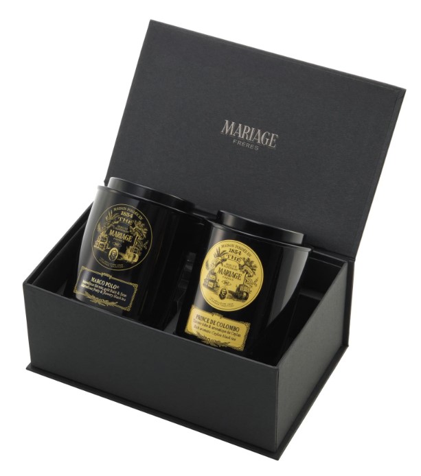 マリアージュフレール 紅茶の贈り物(マルコ ポーロ、プランス ドゥ コロンボ 紅茶2種各50g缶入り)×1個 紅茶 母の日 ジャム 贈り物 プレゼント セット