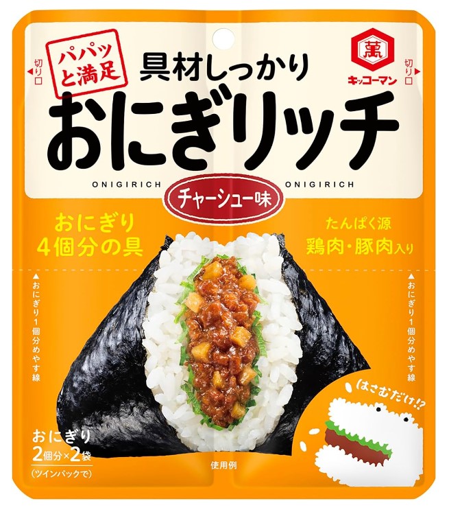 キッコーマン食品 おにぎリッチ チャーシュー味 1袋56g×1個 ふりかけ お弁当 具材 おむすび パパッと