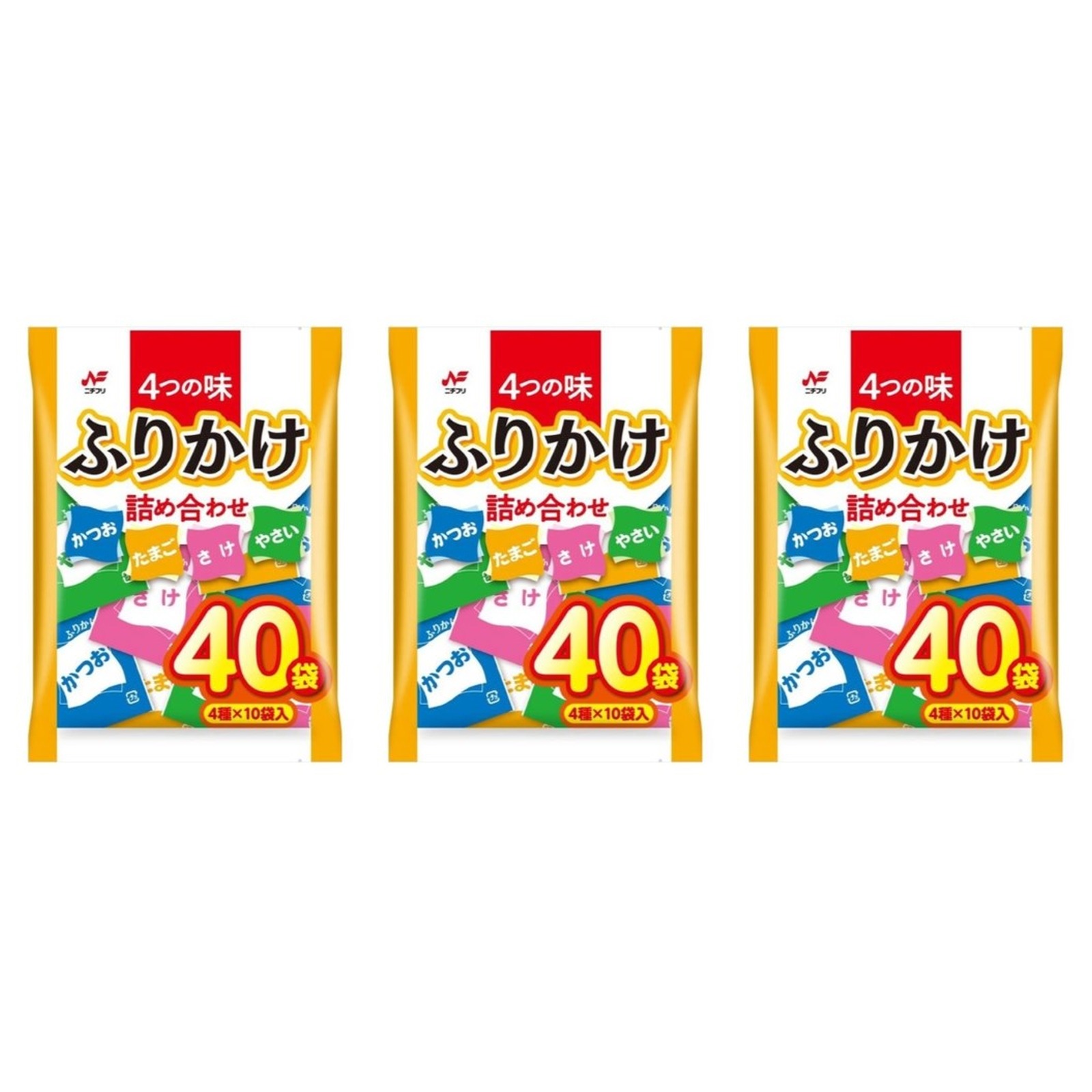 ニチフリ ふりかけ詰め合わせ 1袋40P80g×3個 ふりかけ お弁当 具材 おむすび ご飯のおとも