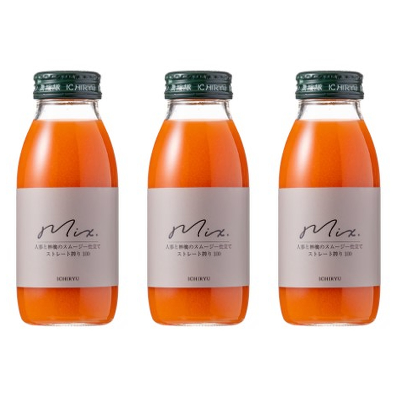 いち粒 有機にんじんとリンゴ スムージー仕立て 1本350ml×3個 離乳食 ジュース 野菜 果物 食物繊維 飲み物