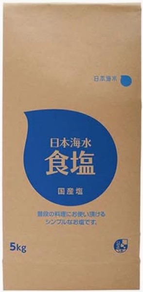 日本海水 食塩 1袋5kg×1個 調味料 しお 業務用