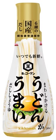 キッコーマン まわしかけるうどんがうまいだししょうゆ 1本200ml×1個 調味料 出汁醤油 おうどん 簡単味付