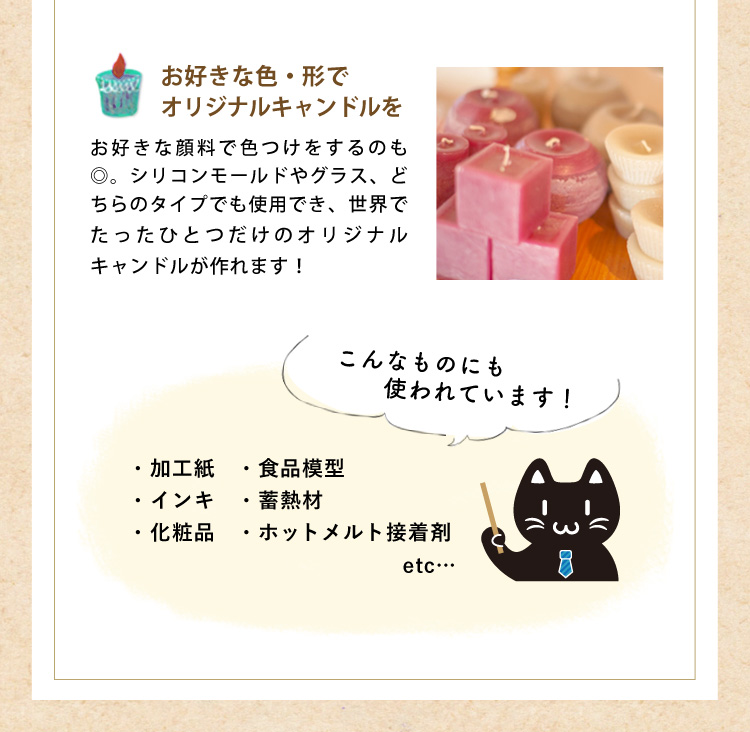 パラフィンワックス 1kg (融点68℃) ペレット状 : マカダミ屋Y - 通販