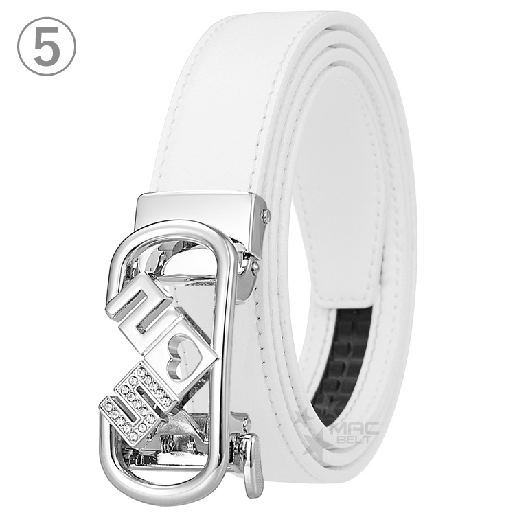 ゴルフベルト レディース ベルト 白 2.4cm-ladies-7