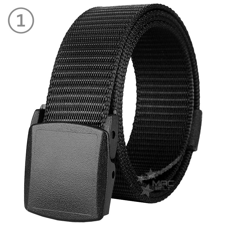 ナイロンベルト YKK メンズ ベルト ナイロン 穴なし 38mm カジュアル