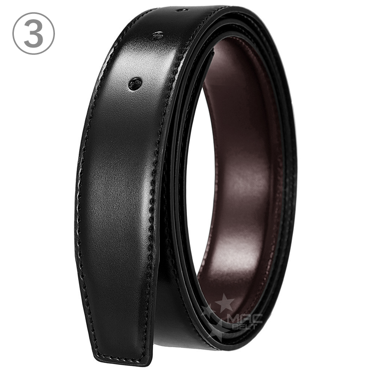 ベルト バックルなし 本革 リバーシブル 3.3cm 33mm MBVTP-SB-23