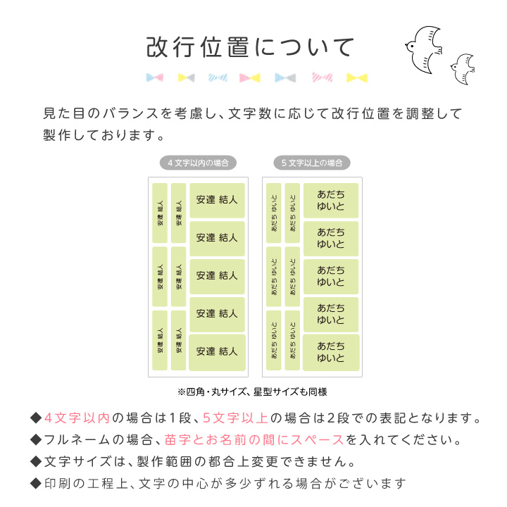 改行について