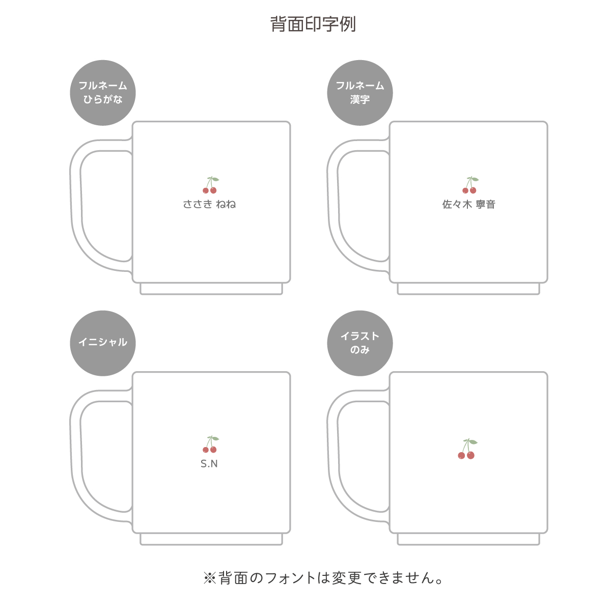 コップ背面