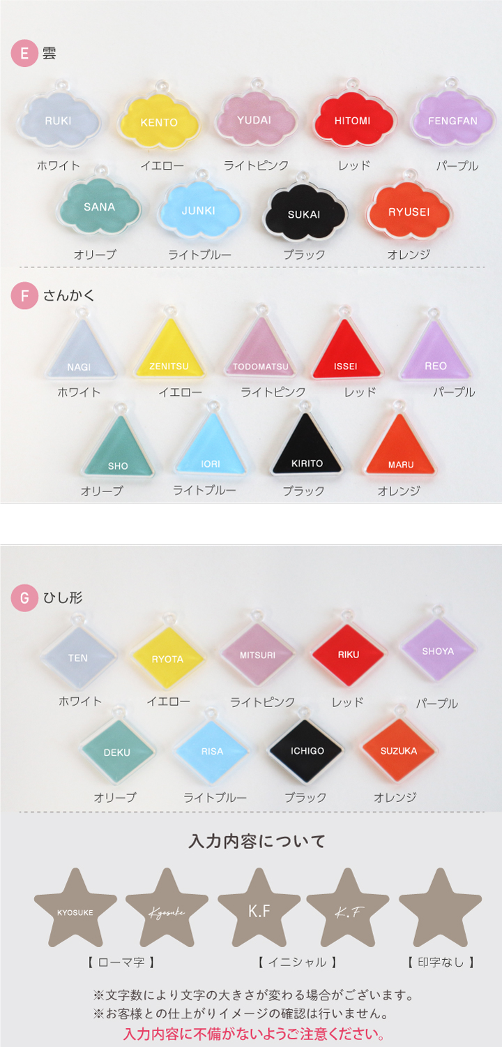 アクリル一覧3から4