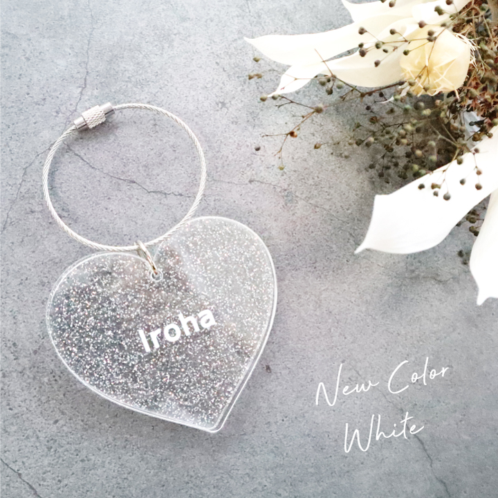 ラメ入り アクリルネームキーホルダー】推しカラー 推し活 グッズ