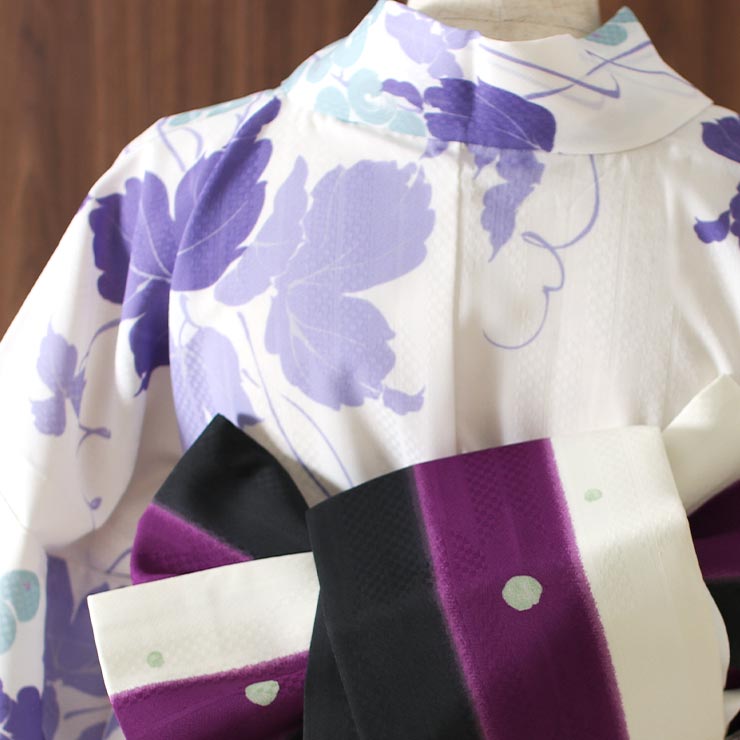 未使用 ☆ レディース 浴衣 パープル 紫 魚 貝 海 仕立て上がり 未使用 ☆ レディース 浴衣 パープル 紫 魚 貝 海 仕立て上がり