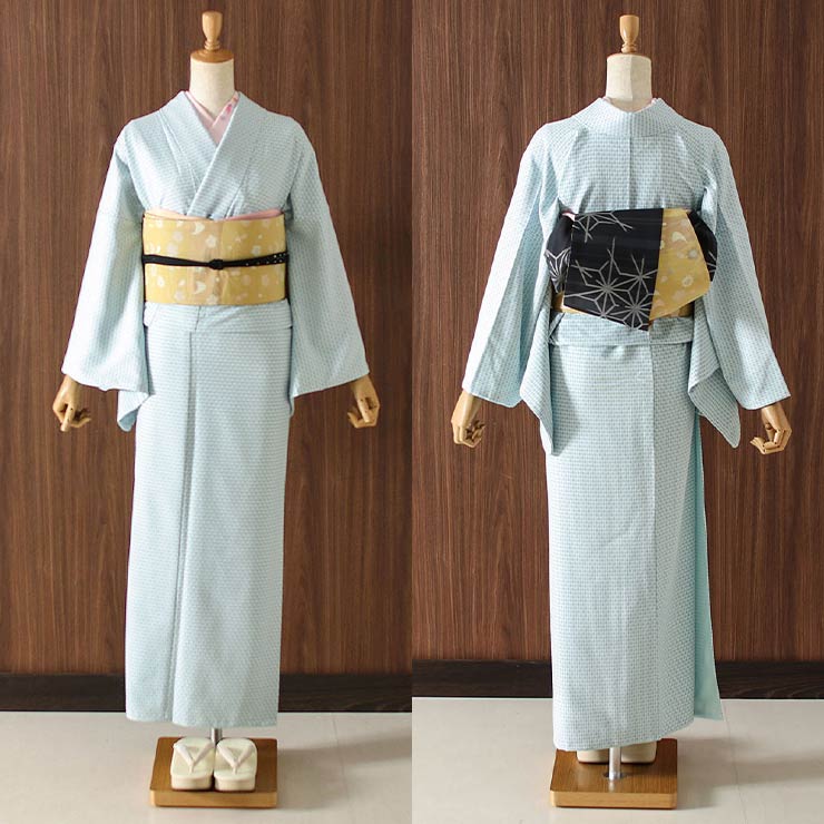 新品未使用　麻帯　半幅帯　グラデーション　リバーシブル　黒と芥子 洗える 半巾帯 ] 細帯 織 吹き寄せ 芥子 東レ シルック リバーシブル