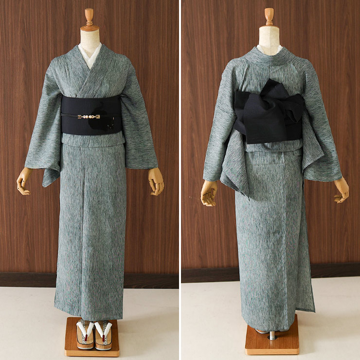 撫松庵 [上質な刺繍半巾帯] 細帯 半巾帯 虎視眈々 (黒猫×クロ/105-102
