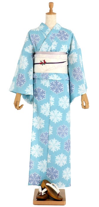 撫松庵 正絹 細帯(半巾帯)「撫松庵」 ざくろ(オフホワイト 108