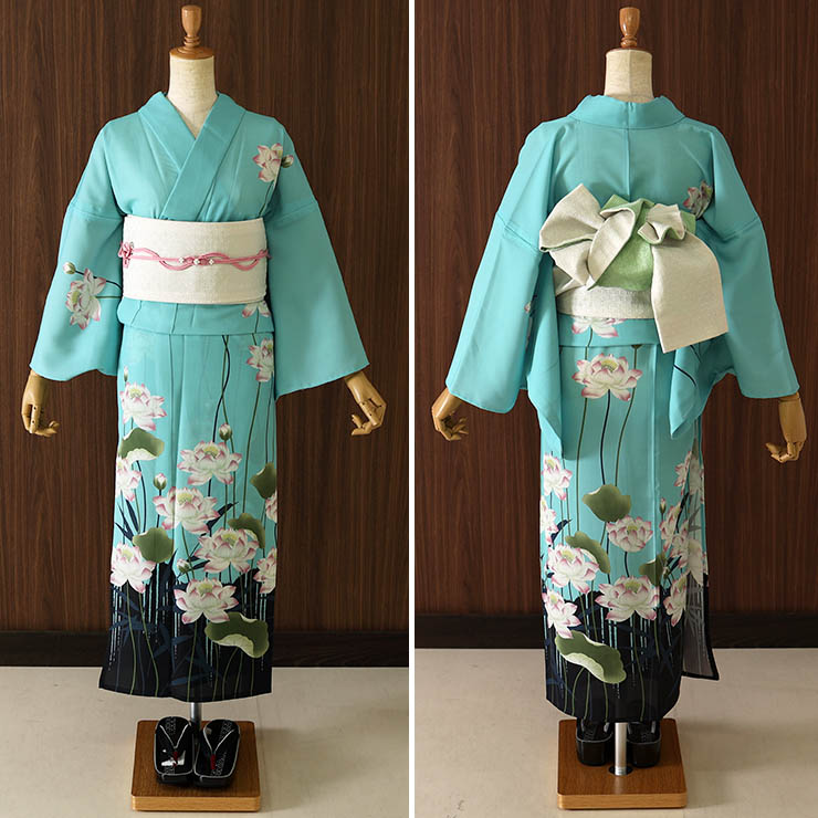 着物 浴衣 バチ衿 撥襟 単衣 染 白 紫 根 藍 祭り 花火 夏 k0025 楽天市場】＼21周年感謝祭！／[単衣 / 夏用] 正絹 小桜 両胴