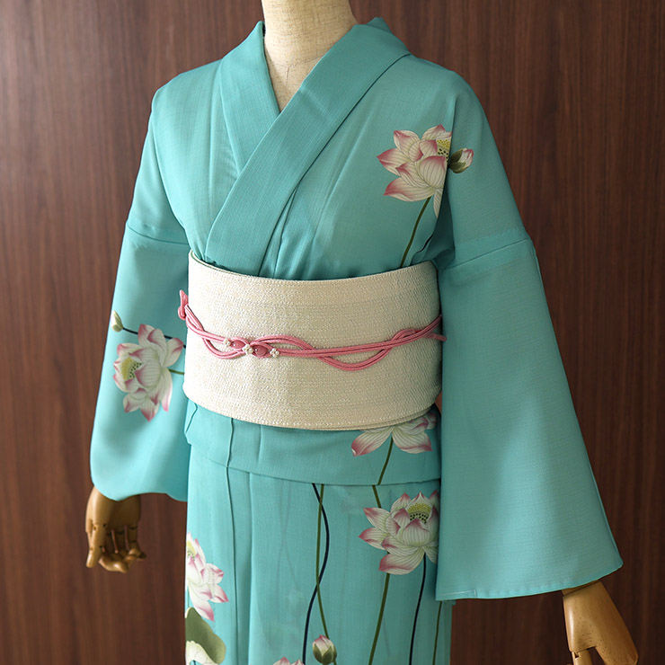 お手入れ簡単 洗える浴衣 楽天市場】[ 洗える 浴衣 ] 楊柳 麻の葉（オフシロ/107-337-174