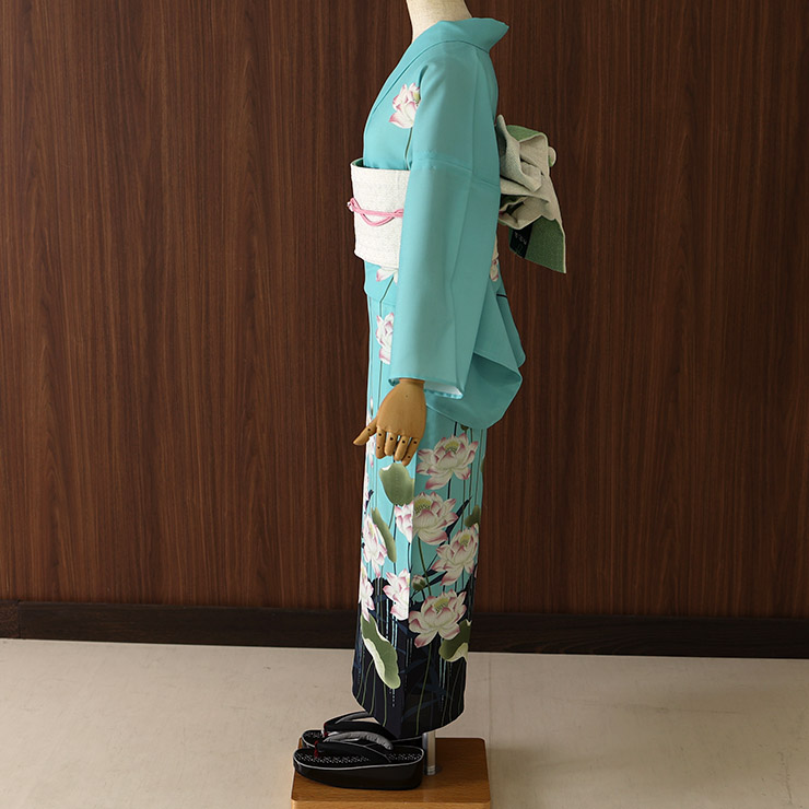 着物 浴衣 バチ衿 撥襟 単衣 染 白 紫 根 藍 祭り 花火 夏 k0025 kdyk4432_05.jpg