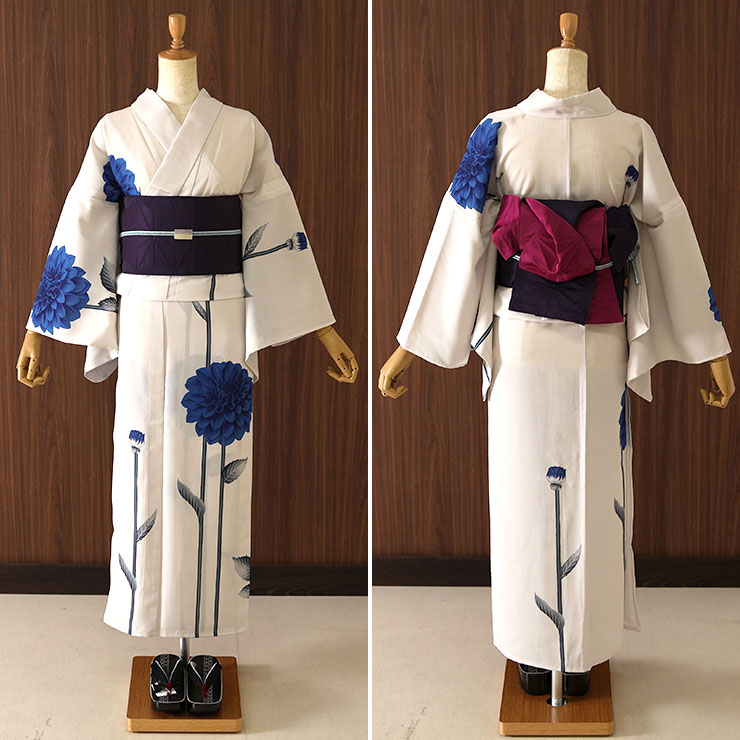 撫松庵 ポリエステル セオアルファ セオ‪α‬ 浴衣 ブルー 撫松庵 浴衣 レディース セオアルファ 洗える 猫更紗 ブルー 青