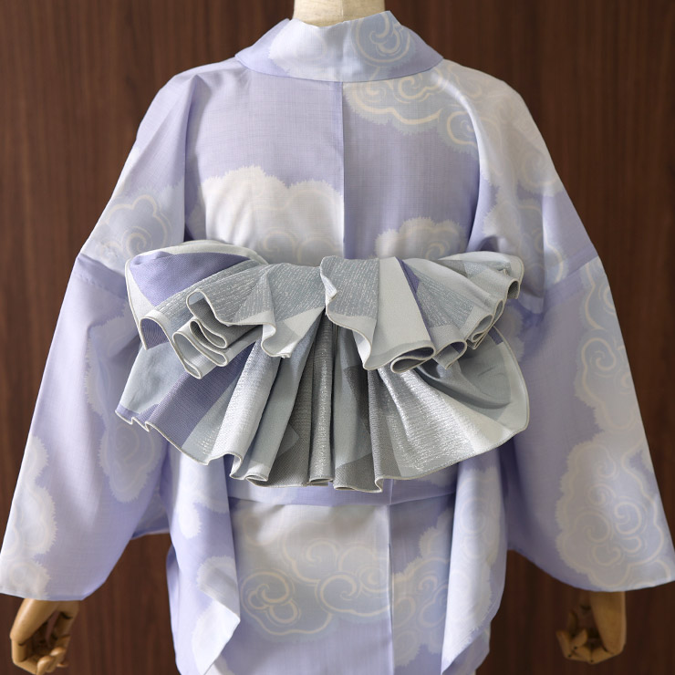 撫松庵 [ 洗える 浴衣 ] 朝曇（フジイロ 105-337-003-61）ゆかた セオα