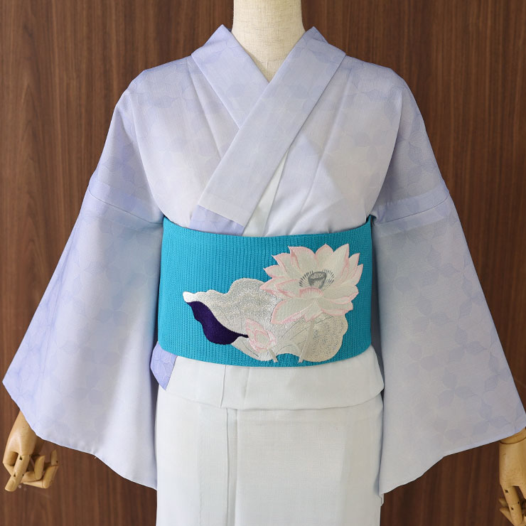 撫松庵 洗える 浴衣 涼風花(藤色 103-337-006-61) 仕立て 撫松庵 洗える 浴衣 涼風花(藤色 103-337-006-61) 仕立て