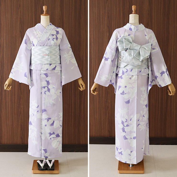 撫松庵 洗える 浴衣 フクシア（フジイロ 103-337-001-61）仕立て
