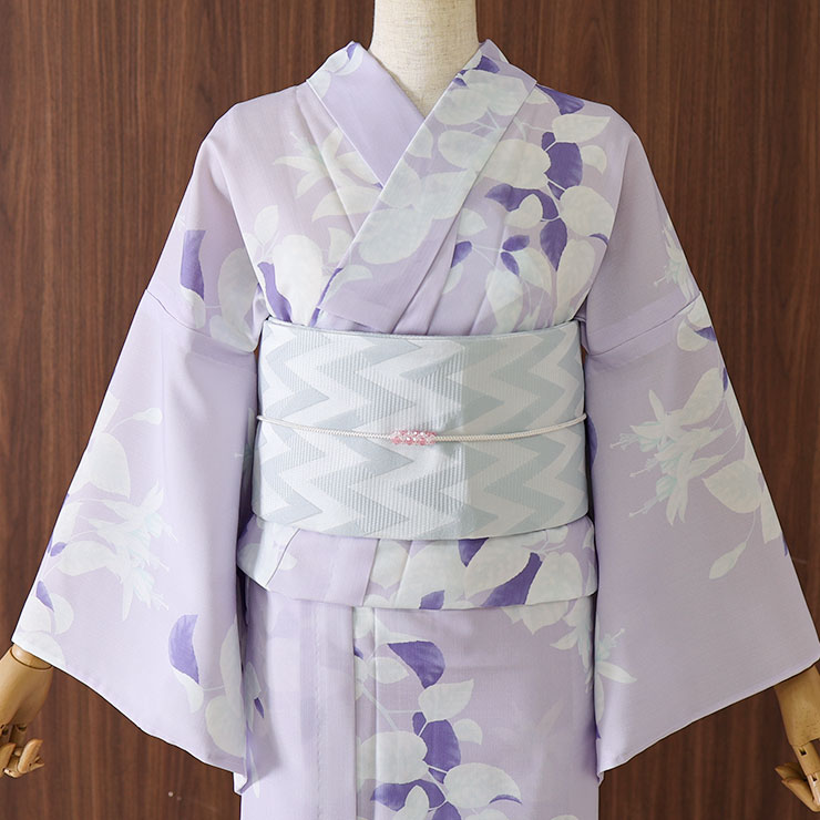 撫松庵 洗える 浴衣 フクシア（フジイロ 103-337-001-61）仕立て上がり 