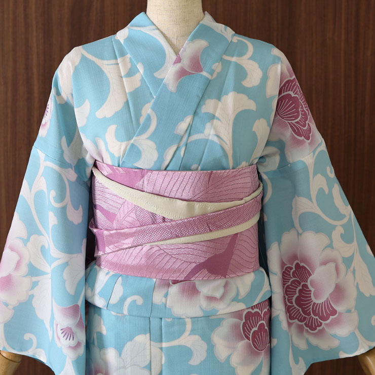 浴衣 撫松庵 身長155-170cm　シルック　エメラルドグリーン 浴衣 撫松庵 身長155-170cmシルックエメラルドグリーン