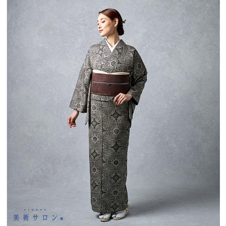 美品【高級】着物　袷　一つ紋付 楽天市場】着物 色無地 一つ紋 袷の通販