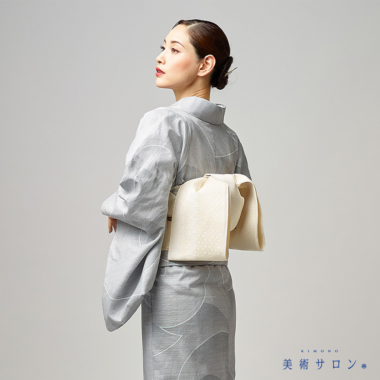 浴衣半巾帯　新品　レース　ベージュ　花　SS24 100h限定☆ポイント15倍】半幅帯 小袋帯 オーバルレース 浴衣 女性