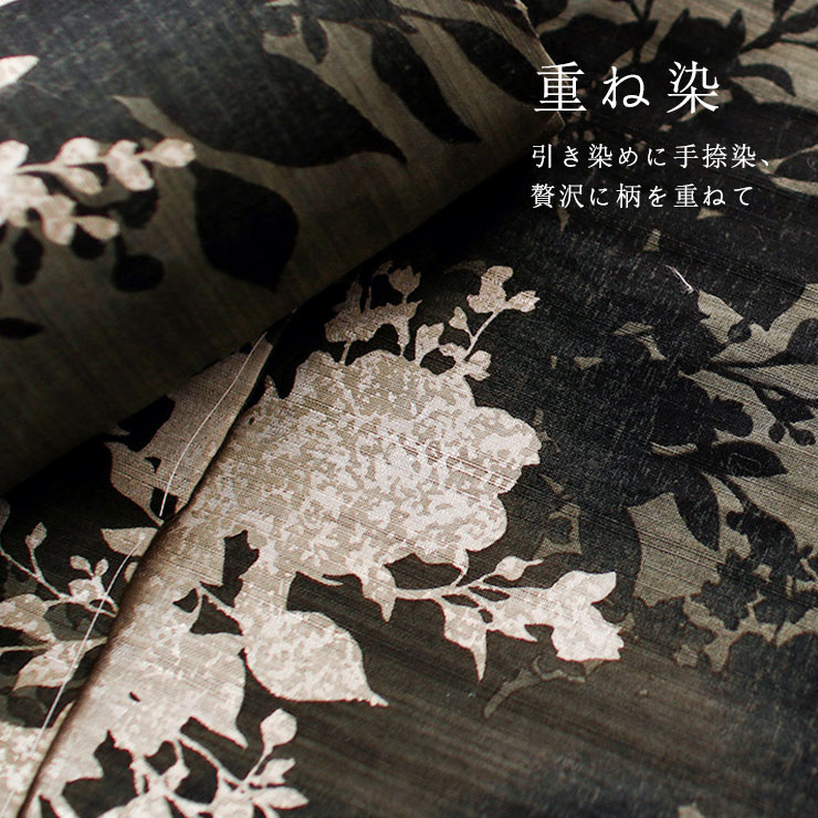 平和屋着物■極上　夏物　浴衣　綿絽　長板染　花短冊重ね　逸品　DZAA7624kh5 平和屋着物□極上 夏物 浴衣 綿絽 長板染 花短冊重ね 逸品 DZAA7624kh5