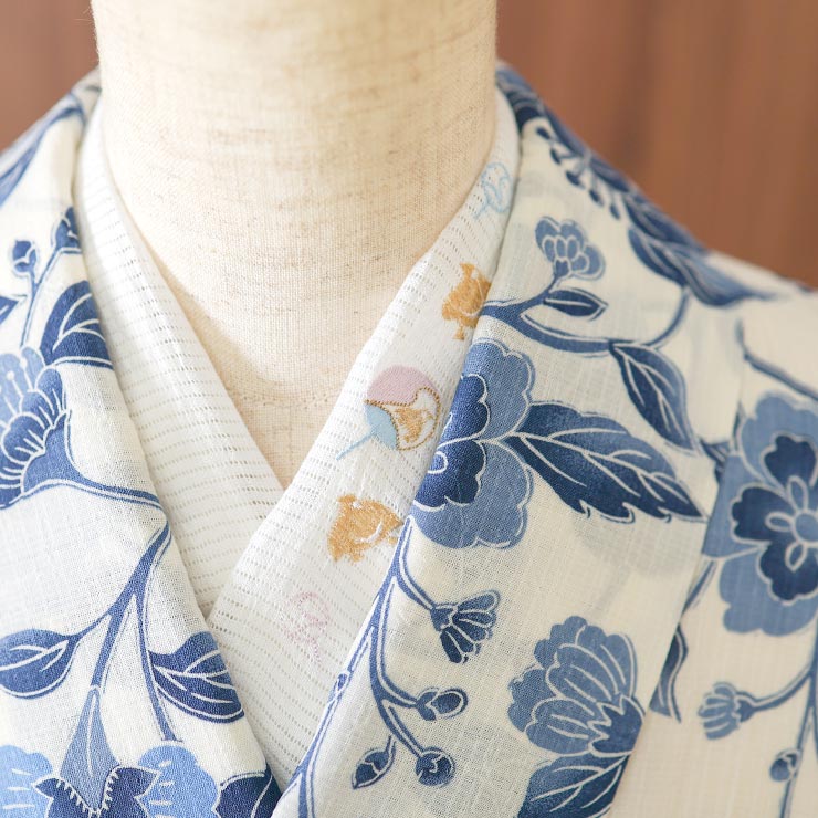 夏襦袢　麻混　トスコ麻　洗えるsnj-5011絽刺繍半衿　スワロフスキー　衣紋抜 楽天市場】長襦袢 洗える 夏用 麻混 紋紗 長襦袢 (M-L_白) 夏絽
