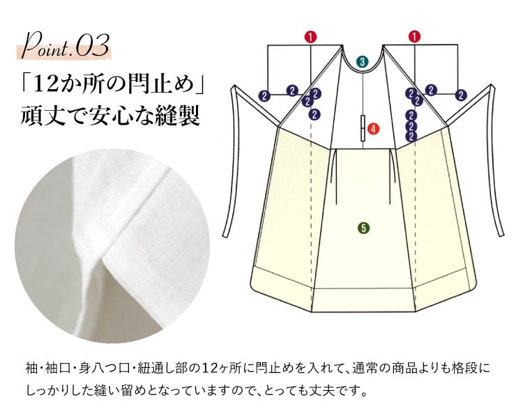 【twinmamaです】正絹  肌襦袢と裾よけ Lサイズ 未使用品 hadagi01_04.jpg