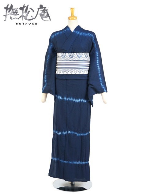 撫松庵 お仕立て上がり浴衣 片寄せフラワー セオα サラッと快適