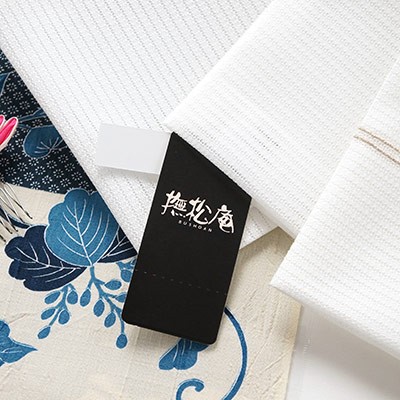 撫松庵 「撫松庵」 夏向け 細帯（半巾帯） ツバメ（オフシロ 105