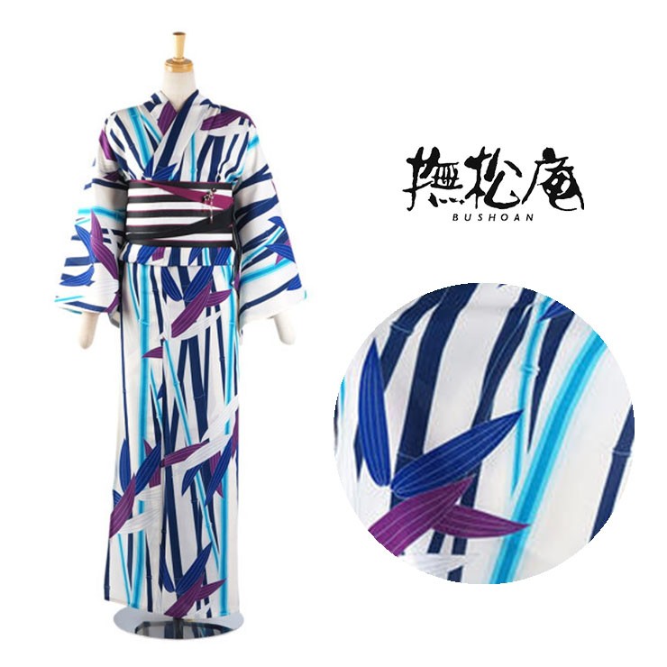 撫松庵 ゆかた 仕立て上がり洗える浴衣（単品）竹尽くし
