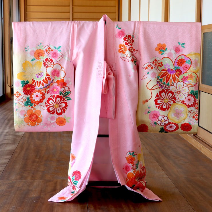赤ちゃん お宮参り 服 産着 着物 新入荷 女の子 初着 手鞠に花尽くし