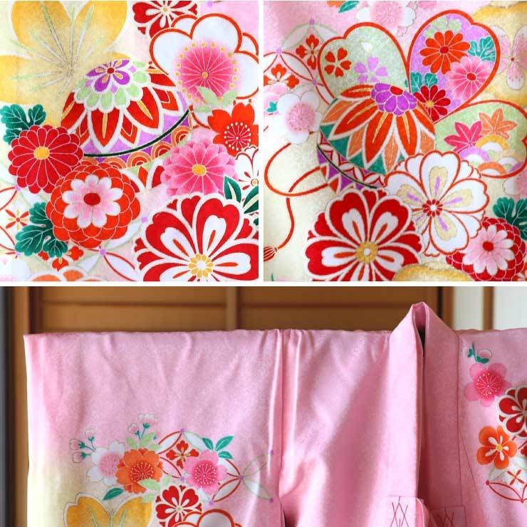 赤ちゃん お宮参り 服 産着 着物 新入荷 女の子 初着 手鞠に花尽くし