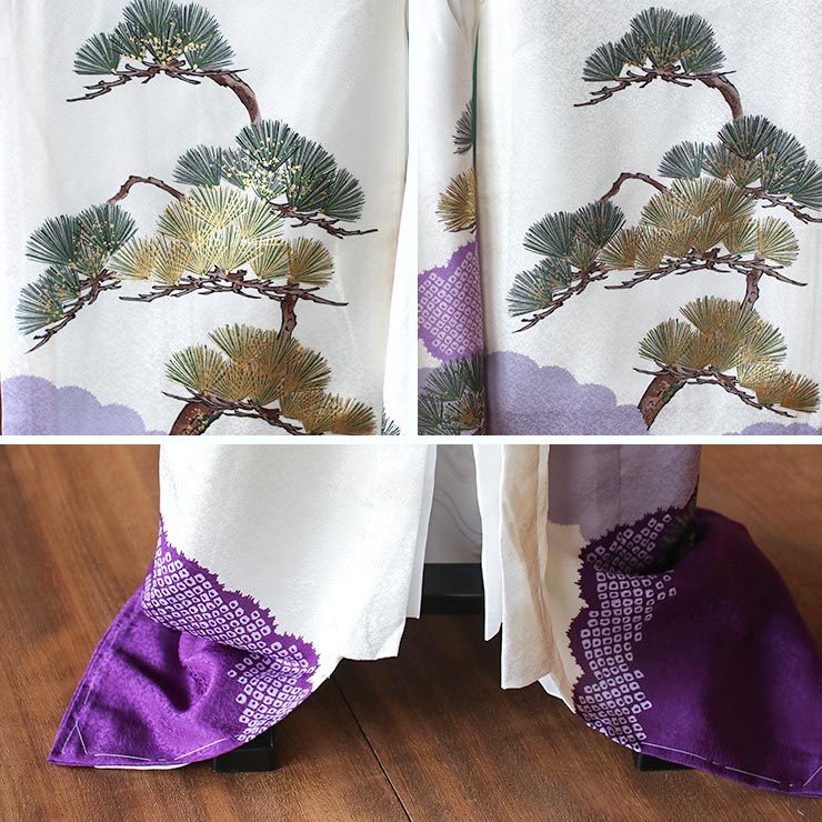 【新品未使用】正絹 日本製 総カラ絞り 本金箔技巧 お宮参り 産着 祝着 紫色 新品未使用】正絹 日本製 総カラ絞り 本金箔技巧 お宮参り 産着 祝着