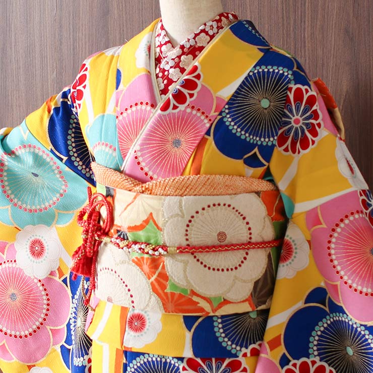 seachan　振り袖A 6点セット　長襦袢、帯揚げ帯締め、伊達襟刺繍半襟 送料無料 刺繍半衿 重ね衿 2点セット 半襟 半衿 振袖 伊達衿